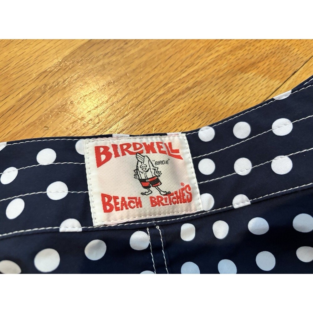 Birdwell Beach Britches Navy Blue & White Polka Dot Board Shorts Womens 16 - Picture 10 of 10